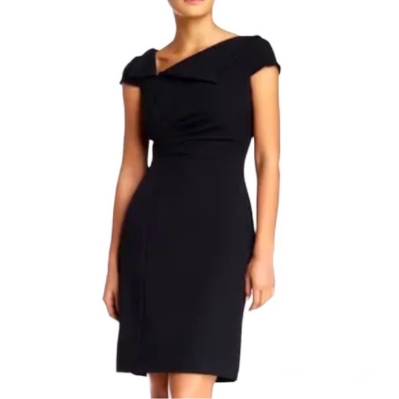 Tahari ASL Dresses & Skirts - EUC Tahari ASL Black Cap Sleeve Sheath Dress